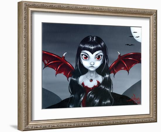 Red Winged Fairy-Jasmine Becket-Griffith-Framed Art Print