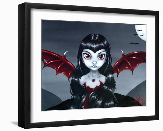 Red Winged Fairy-Jasmine Becket-Griffith-Framed Art Print