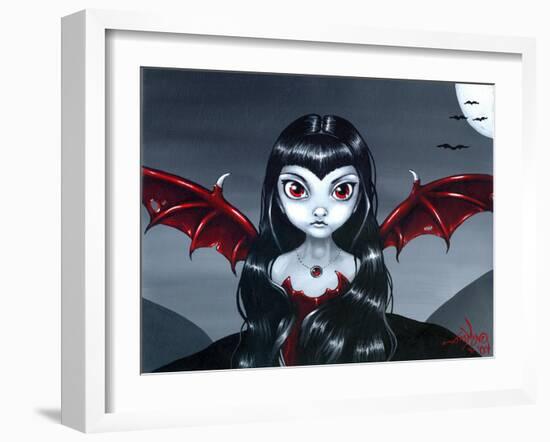 Red Winged Fairy-Jasmine Becket-Griffith-Framed Art Print