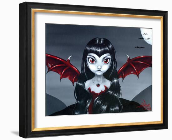 Red Winged Fairy-Jasmine Becket-Griffith-Framed Art Print