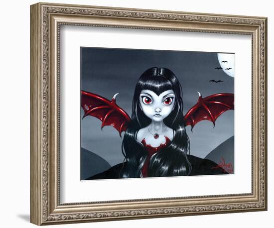 Red Winged Fairy-Jasmine Becket-Griffith-Framed Art Print