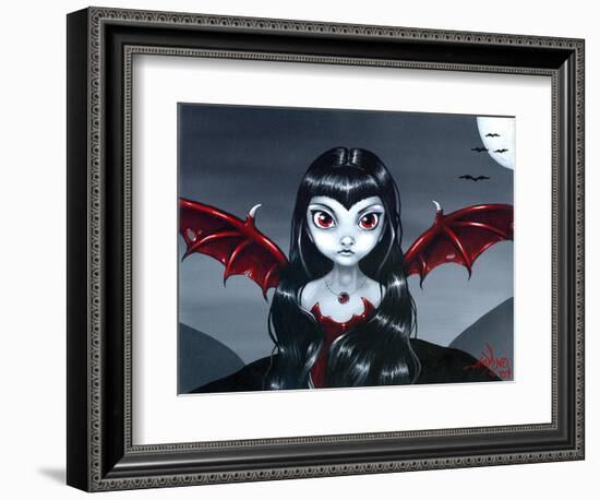 Red Winged Fairy-Jasmine Becket-Griffith-Framed Art Print