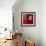 Red with a touch of sky-Luc Vangindertael (laGrange)-Framed Photographic Print displayed on a wall