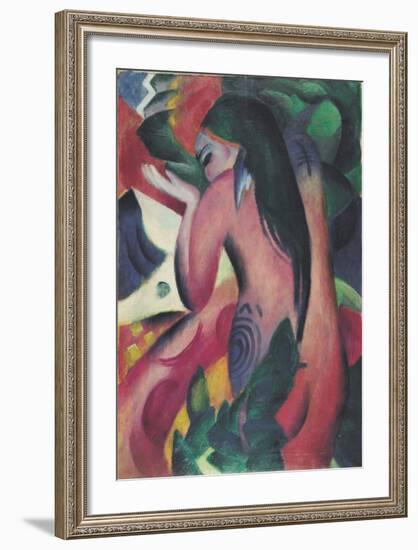 Red Woman-Franz Marc-Framed Giclee Print