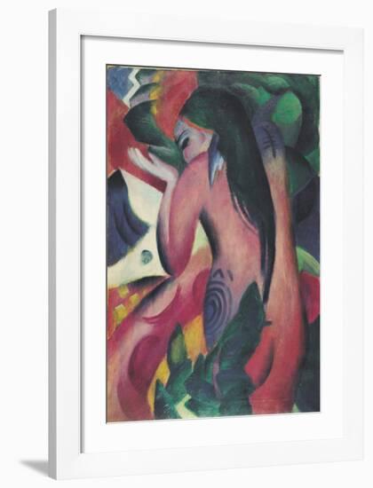 Red Woman-Franz Marc-Framed Giclee Print