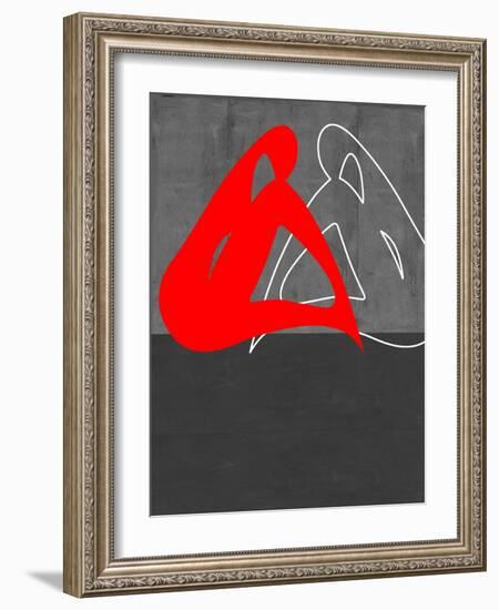 Red Woman-NaxArt-Framed Art Print