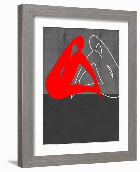 Red Woman-NaxArt-Framed Art Print