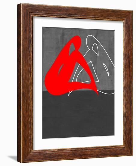 Red Woman-NaxArt-Framed Art Print