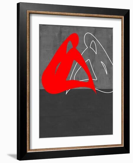 Red Woman-NaxArt-Framed Art Print