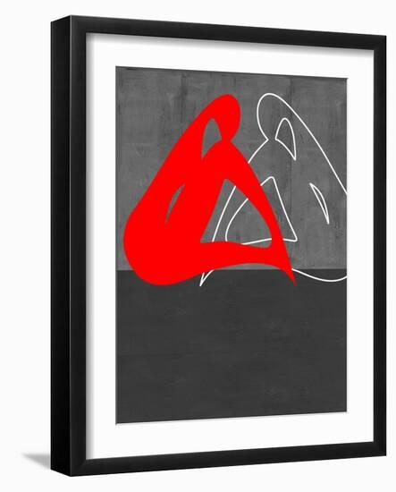 Red Woman-NaxArt-Framed Art Print
