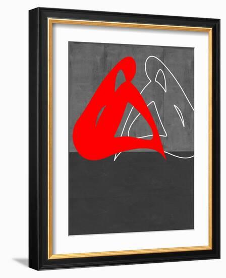 Red Woman-NaxArt-Framed Art Print