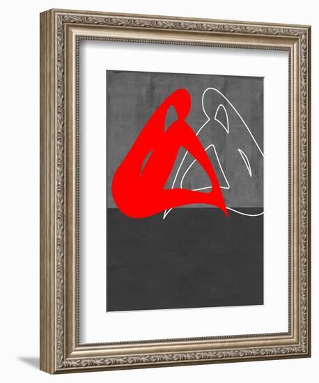 Red Woman-NaxArt-Framed Art Print