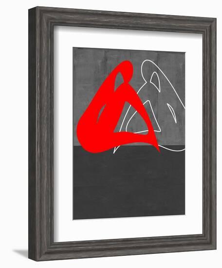 Red Woman-NaxArt-Framed Art Print