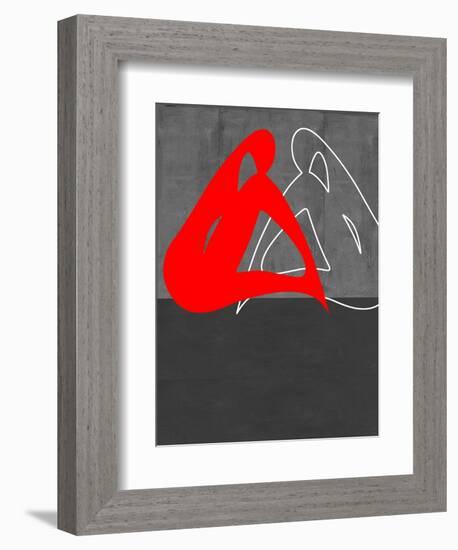 Red Woman-NaxArt-Framed Art Print