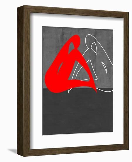 Red Woman-NaxArt-Framed Art Print