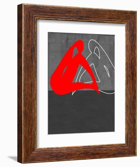 Red Woman-NaxArt-Framed Art Print