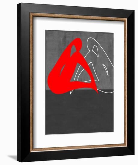 Red Woman-NaxArt-Framed Art Print