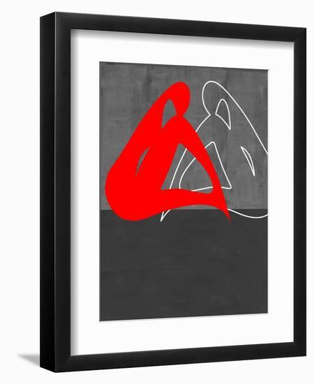 Red Woman-NaxArt-Framed Art Print