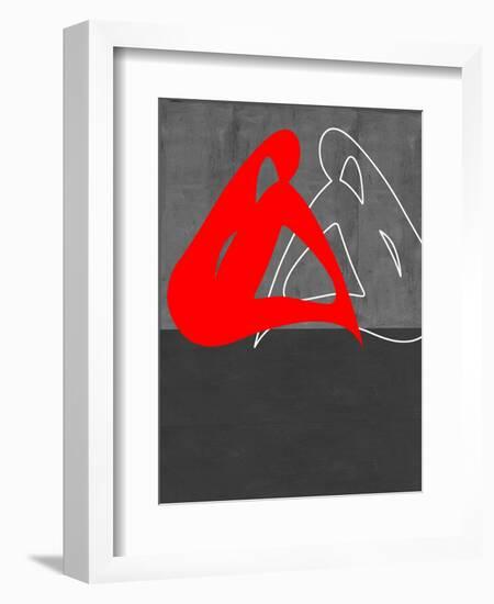 Red Woman-NaxArt-Framed Art Print