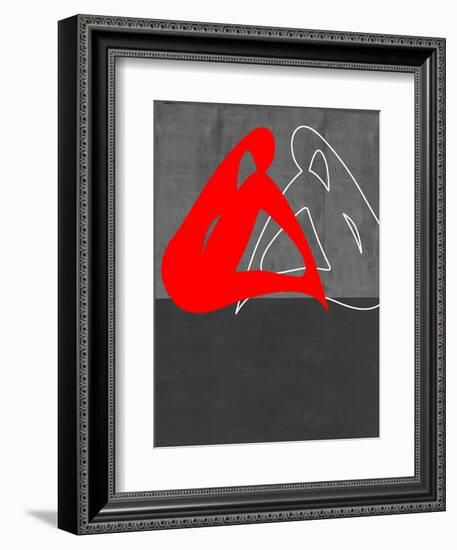 Red Woman-NaxArt-Framed Art Print