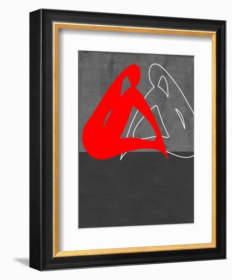 Red Woman-NaxArt-Framed Art Print