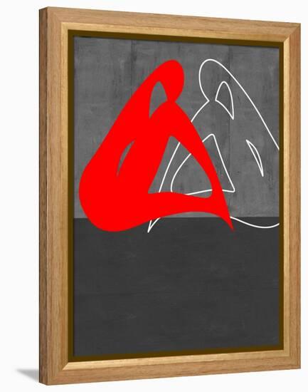 Red Woman-NaxArt-Framed Stretched Canvas