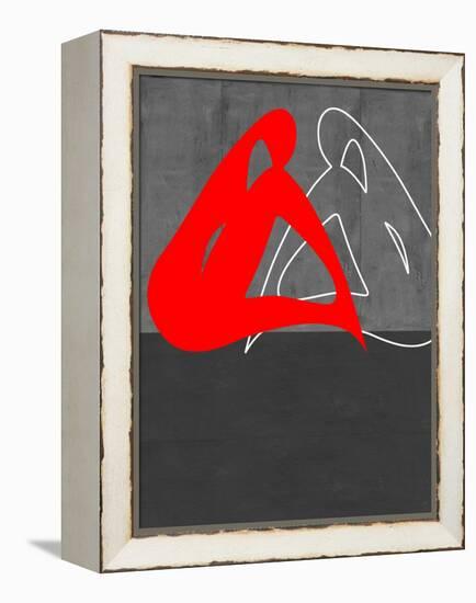 Red Woman-NaxArt-Framed Stretched Canvas