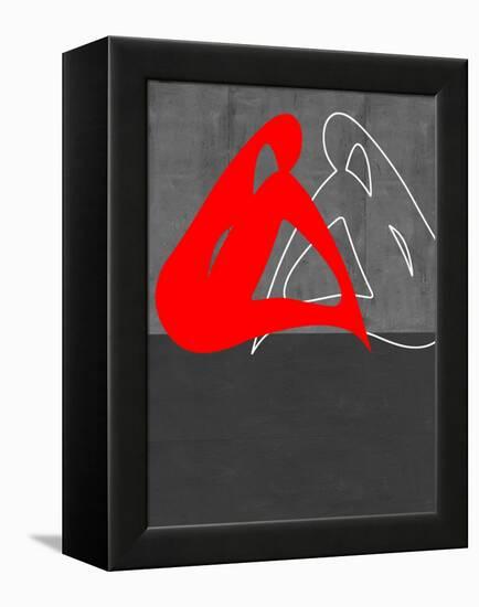 Red Woman-NaxArt-Framed Stretched Canvas