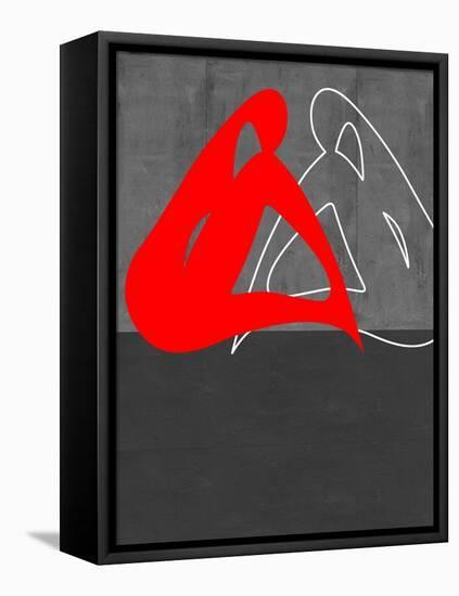 Red Woman-NaxArt-Framed Stretched Canvas