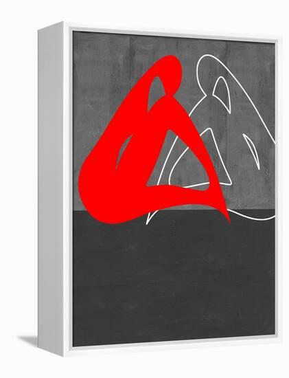 Red Woman-NaxArt-Framed Stretched Canvas