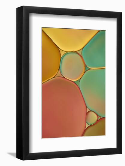 Red Yellow and Green Drops-Cora Niele-Framed Photographic Print