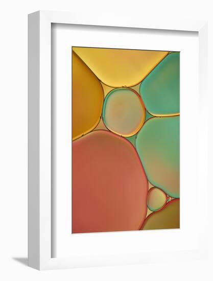 Red Yellow and Green Drops-Cora Niele-Framed Photographic Print