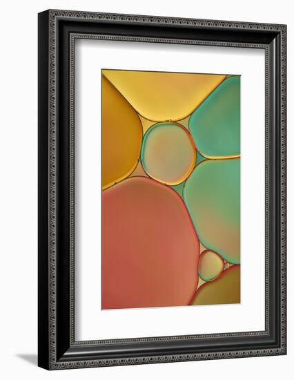 Red Yellow and Green Drops-Cora Niele-Framed Photographic Print