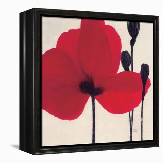 Red-Ivo-Framed Stretched Canvas