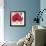 Red-Ivo-Framed Art Print displayed on a wall