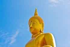 Buddha  Gold Statue-redarmy030-Mounted Photographic Print