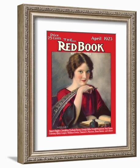 Redbook, April 1923-null-Framed Art Print
