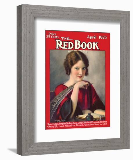 Redbook, April 1923-null-Framed Art Print