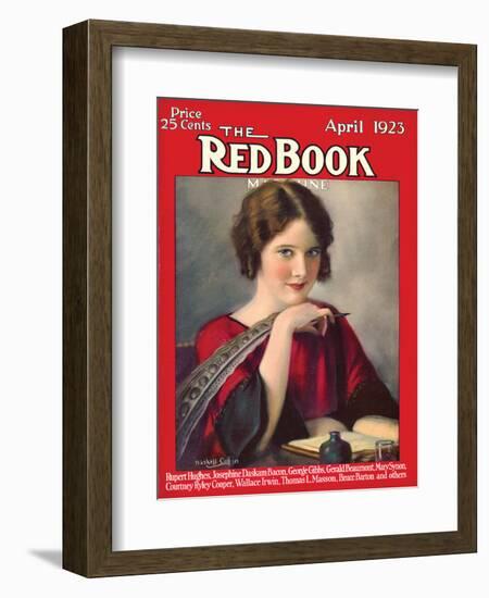 Redbook, April 1923-null-Framed Art Print