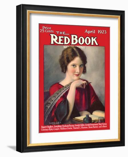 Redbook, April 1923-null-Framed Art Print