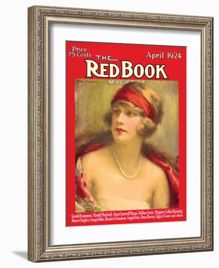 Redbook, April 1924-null-Framed Art Print