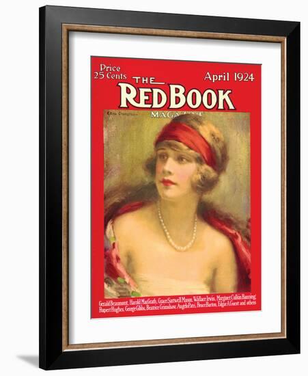 Redbook, April 1924-null-Framed Art Print