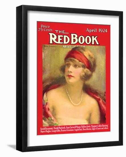 Redbook, April 1924-null-Framed Art Print