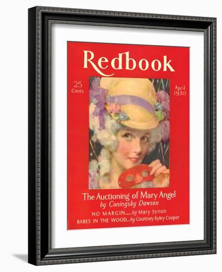 Redbook, April 1930-null-Framed Art Print