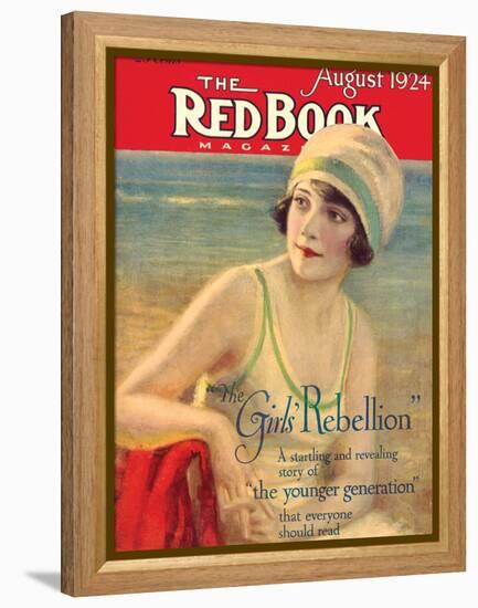Redbook, August 1924-null-Framed Stretched Canvas