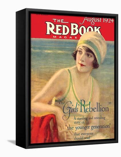 Redbook, August 1924-null-Framed Stretched Canvas