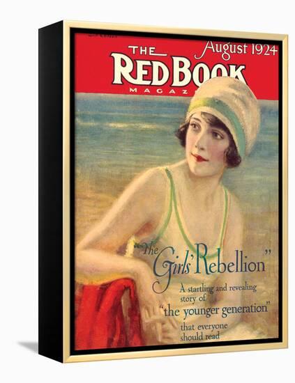 Redbook, August 1924-null-Framed Stretched Canvas