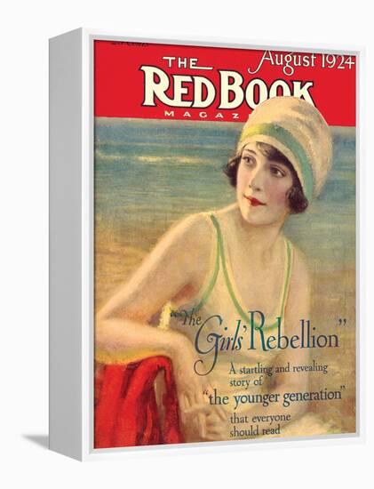 Redbook, August 1924-null-Framed Stretched Canvas