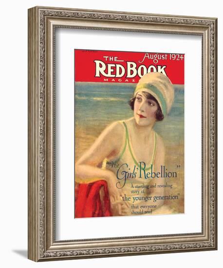 Redbook, August 1924-null-Framed Art Print