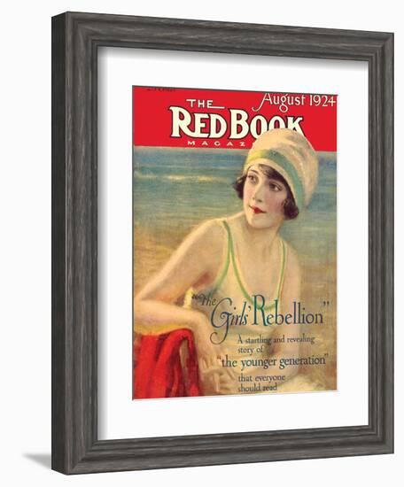 Redbook, August 1924-null-Framed Art Print